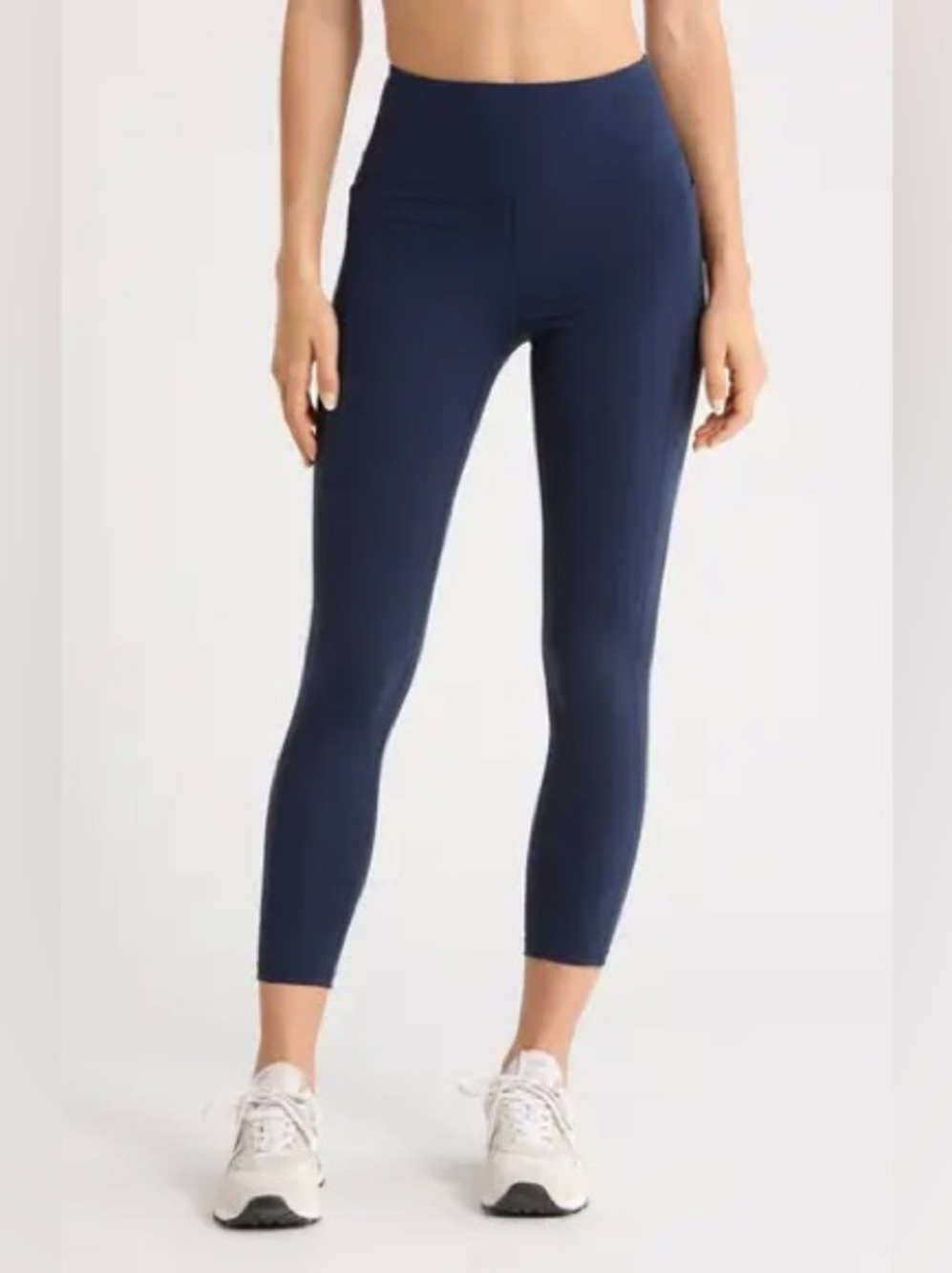 Z by Zella Perform High Waist Pocket 2.0 7/8 Navy Sapphire Leggings Small